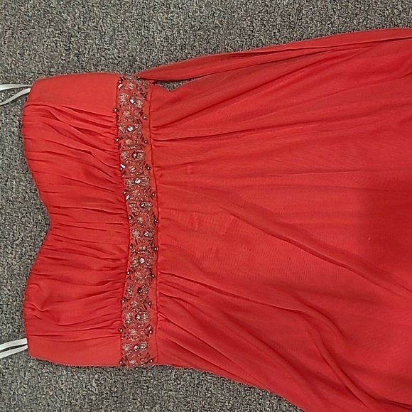 Strapless high low pink dress size 8p - Picture 2 of 4
